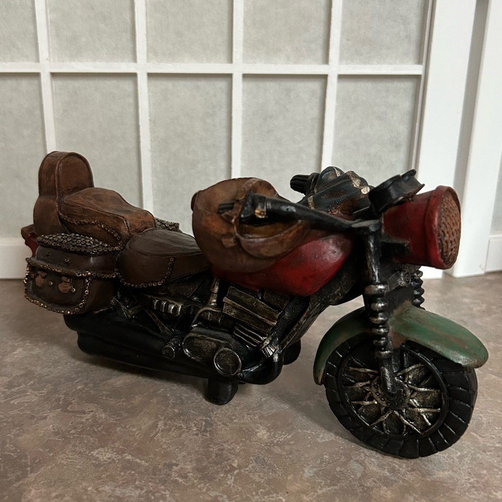 Resin Motorcycle Figurine